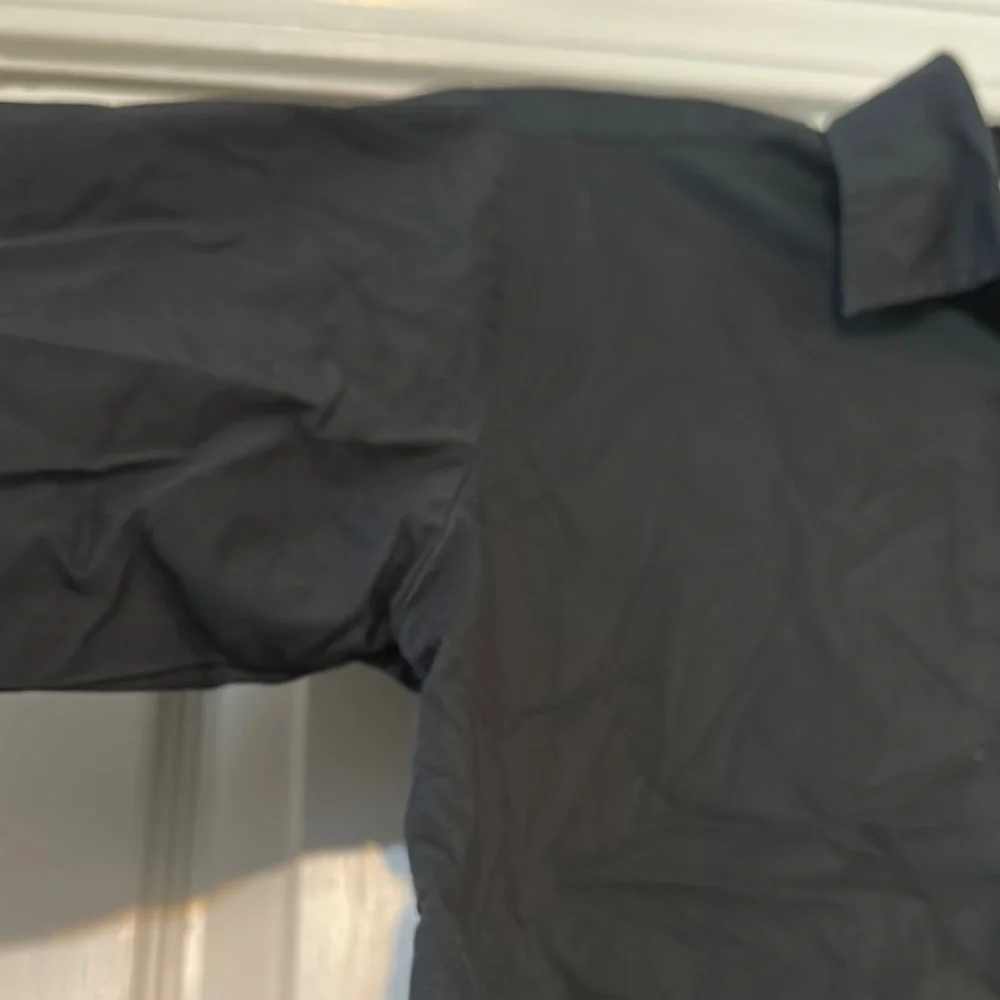 Chaps Black and White Button Down Shirt - Picture 5 of 9
